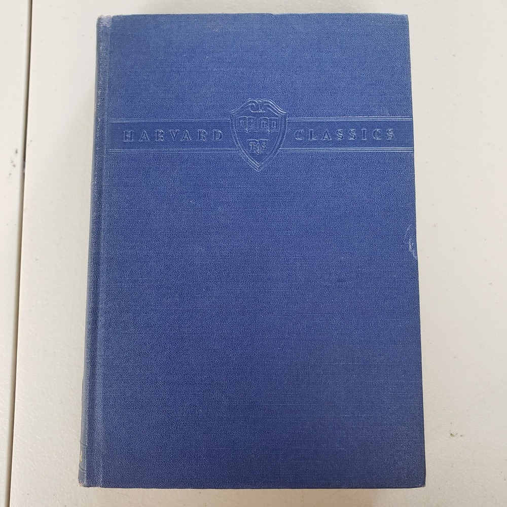 Harvard Classics Vol 3 Bacon Milton Browne 1937 Collier Blue Hardcover Book